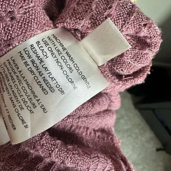 Anthropologie Maeve Addie Ruffled Hacci Cowl Neck Pullover Size small EUC - Picture 10 of 11